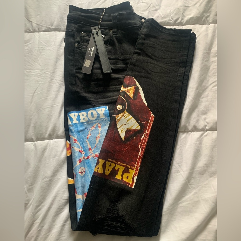 Amiri Black Playboy Jeans - Size 34